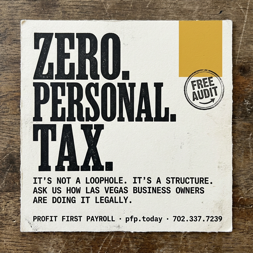 Zero. Personal. Tax.
